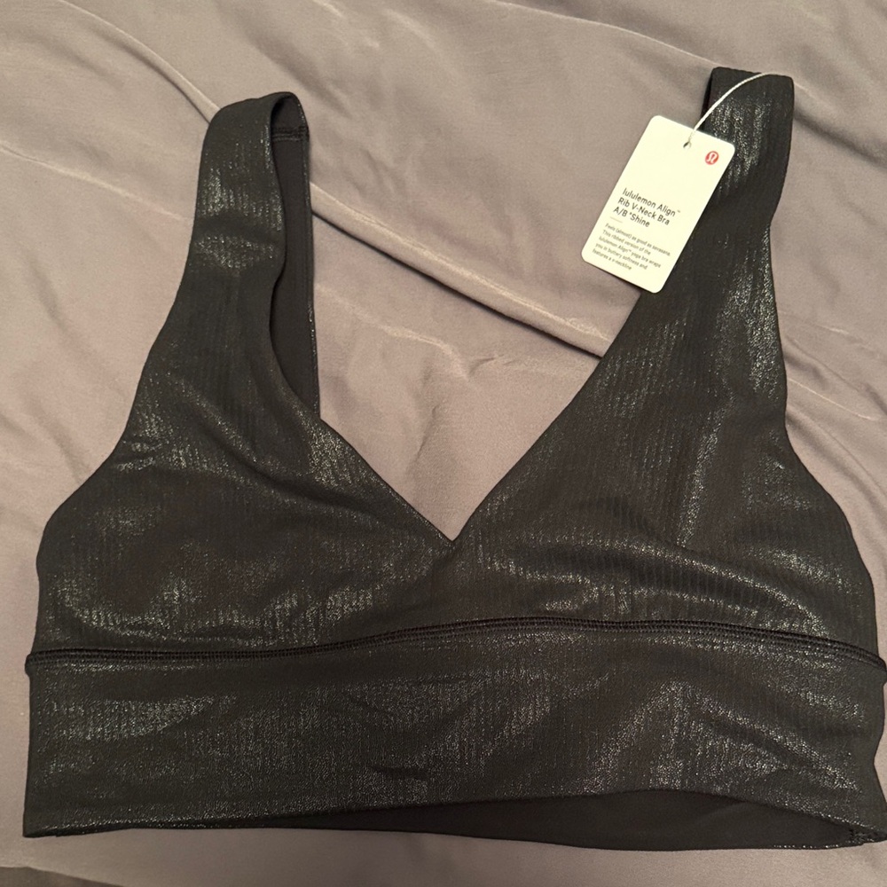 lululemon align Shimmering Black Sports Bra